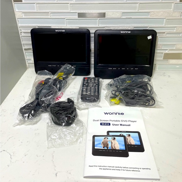 Wonnie Dual Screen DVD Player 7.5”